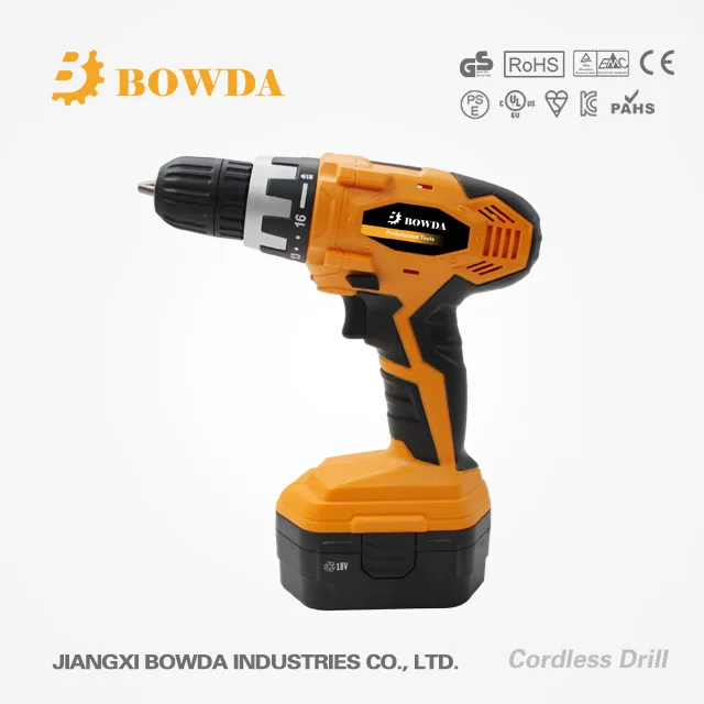 18V Cordless Driver Drill with Impact Function/LED Light