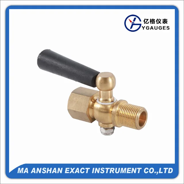 Pressure gauge valve-pressure gauge cock-ball valve