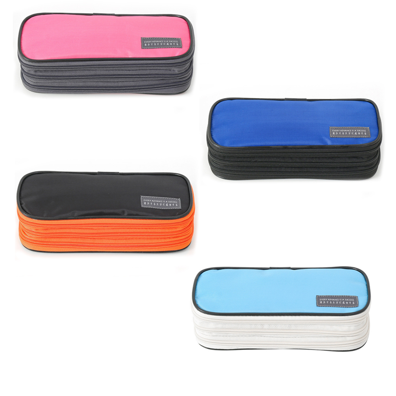 GOX Multi-function Three-layer Zip Pencil Case organizer