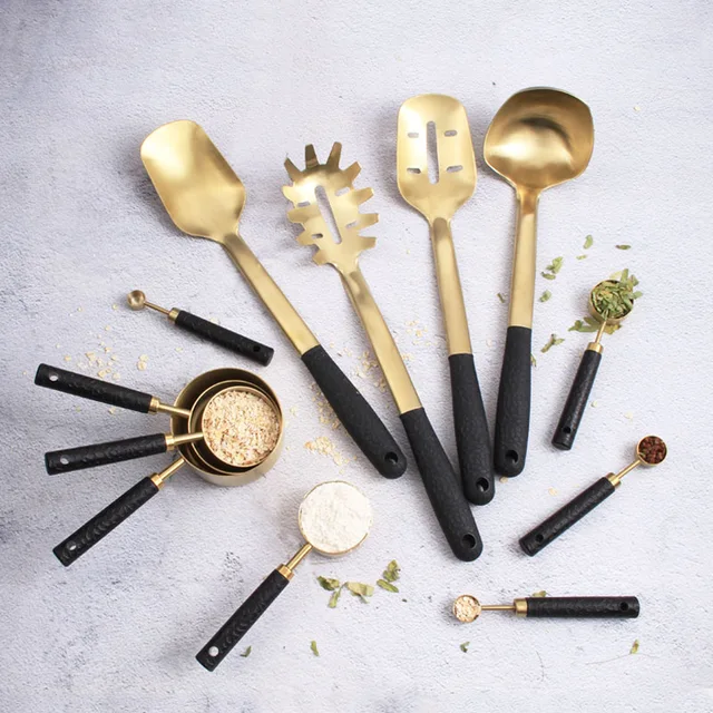 Glod stainless steel kitchen tool