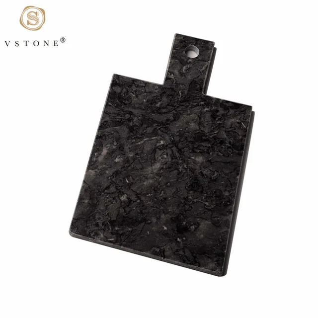 Dark gray marble cheese board/marble plate/cutting board/chopping board/paddle board