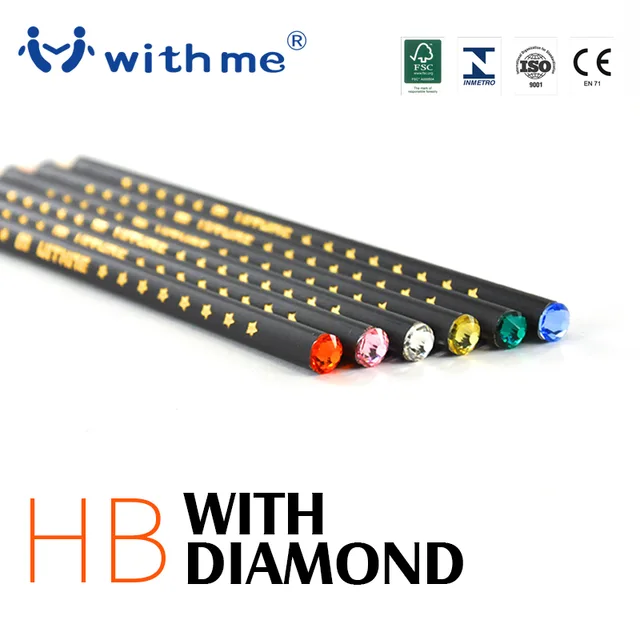 HB #2 graphite pencil with diamond