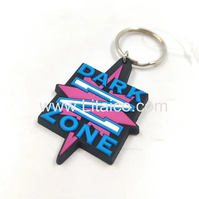Personalized logo PVC Keychain
