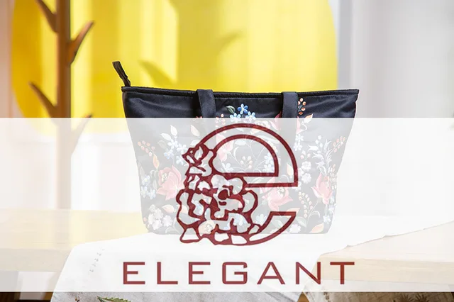 Elegant unique high quality embroidery satin handbag