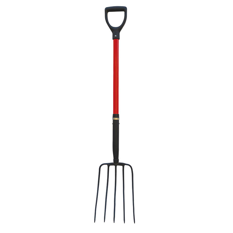 Fiberglass handle fork plastic D grip