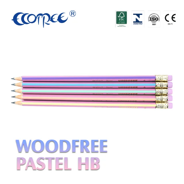 Plastic pencil, woodless pencil, resin HB pencils