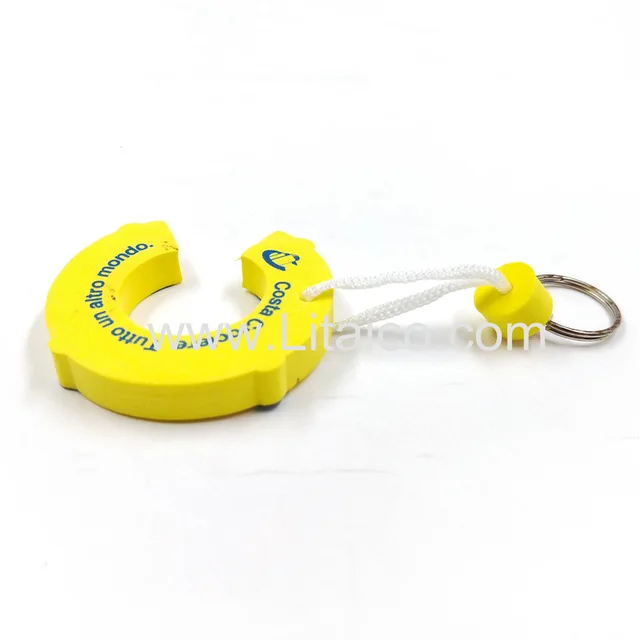 C letter shape Sponge Keychain- Double side