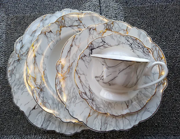 000030pcs new bone china dinner set