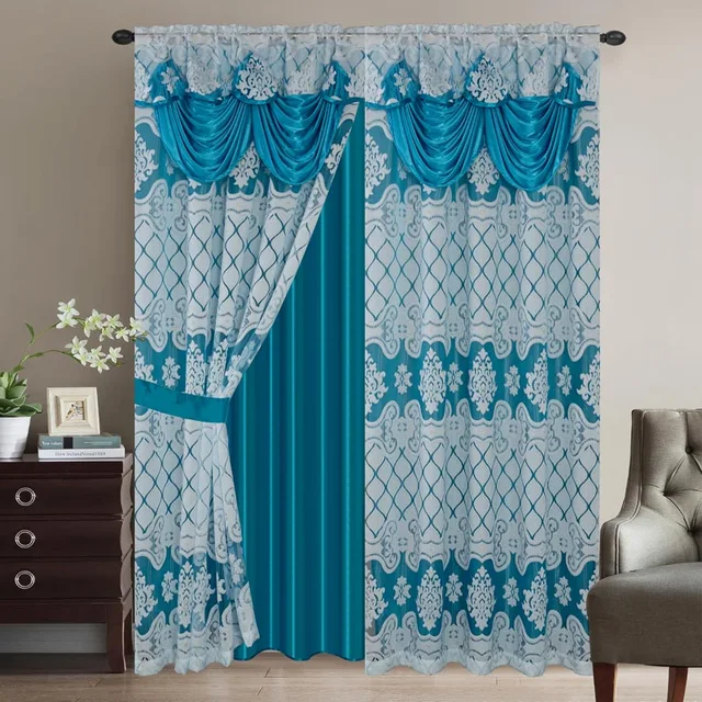 Clipped Voile Window Curtain