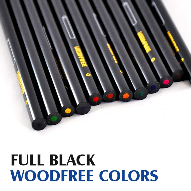 Plastic color pencil, wood free color pencil, woodless color pencils