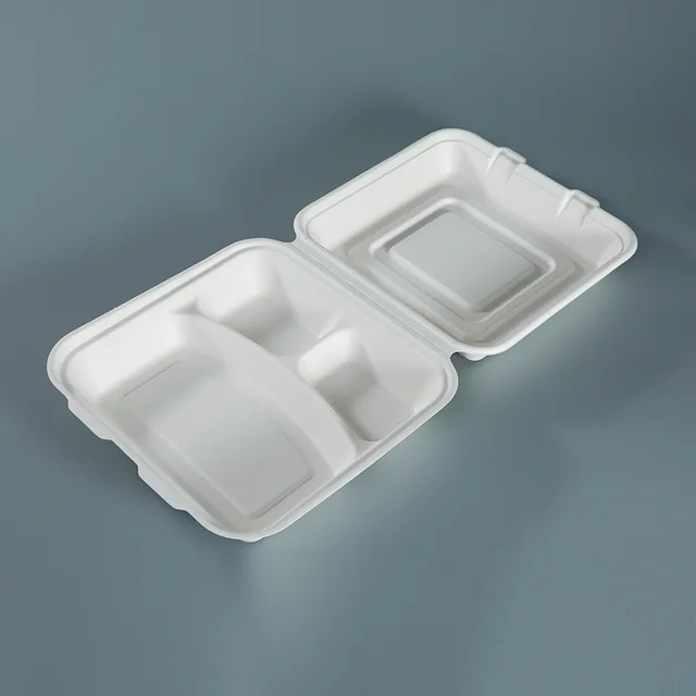 10"3 Compartment Clamshell
