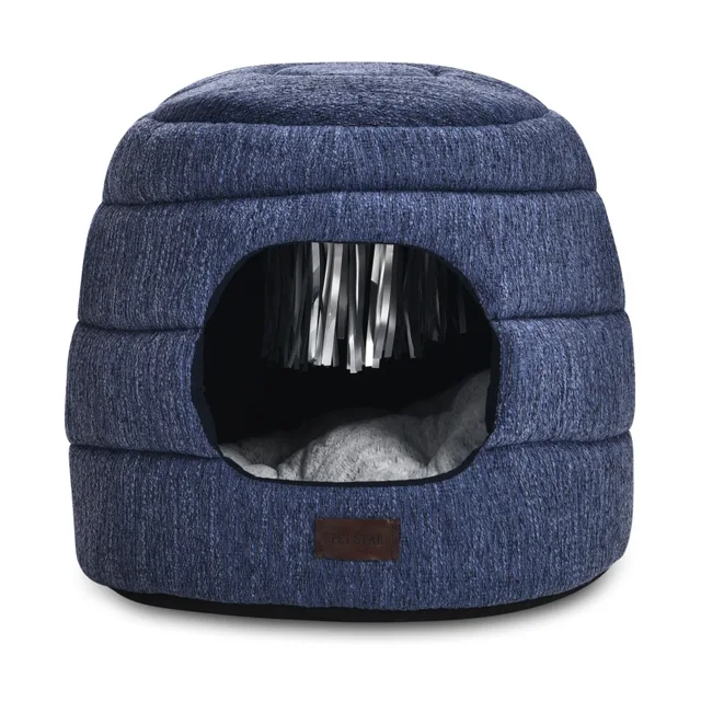 Linen pet bed