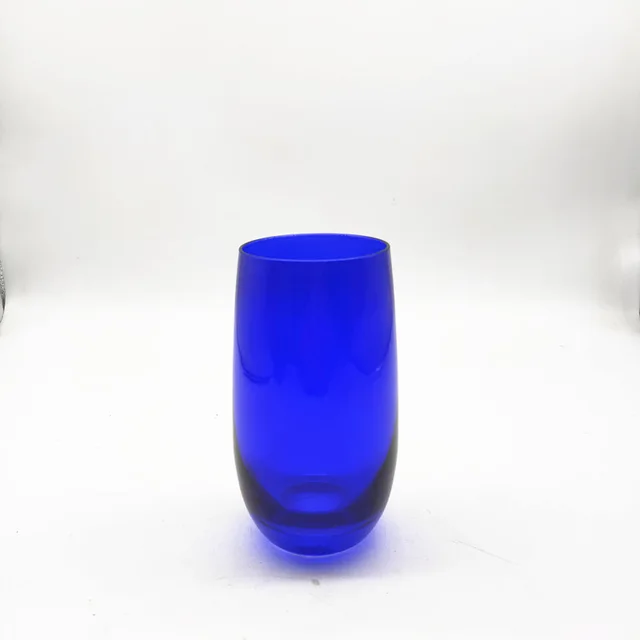 Blue water glass