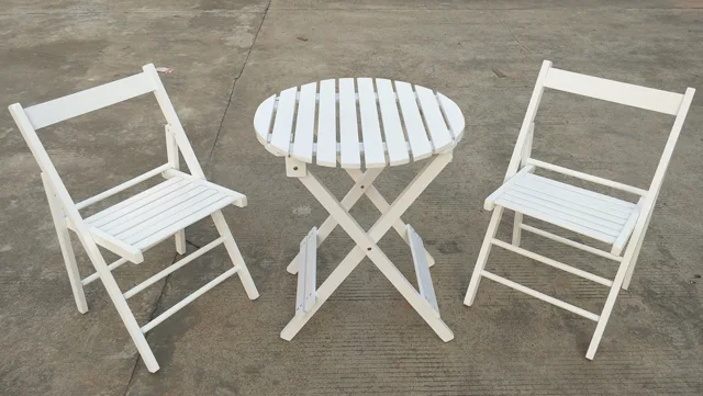 One table and two chairs suit