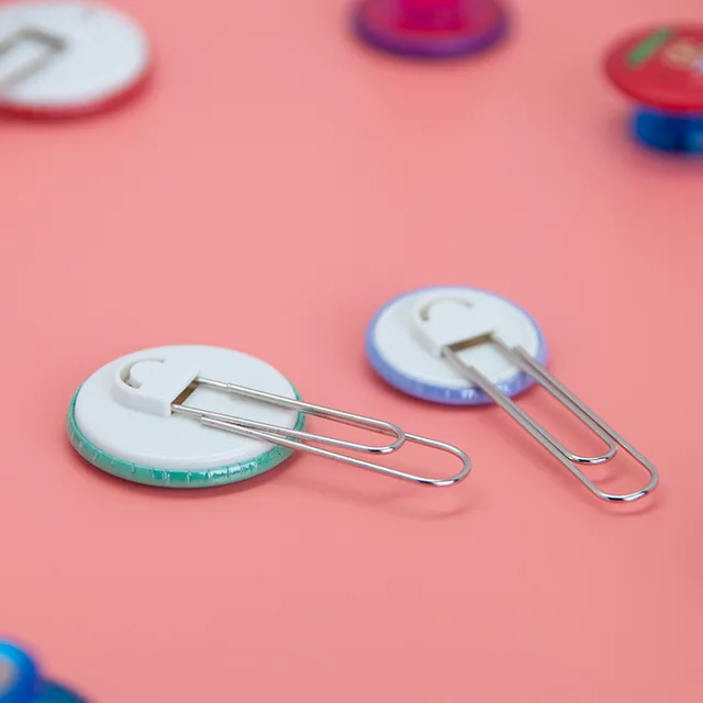 DIY Bookmark Pin Clip Button Paper Clip Page Holder