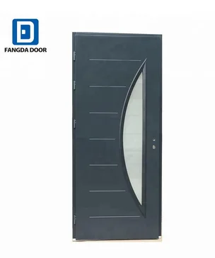 Fangda high quality half moon decorated steel door