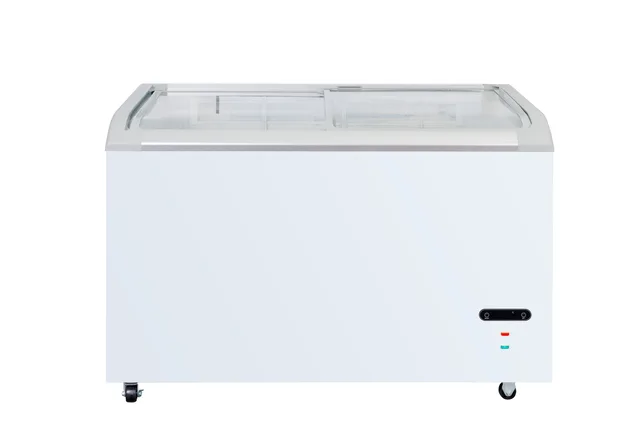 Curved Glass door Show Case Freezer
