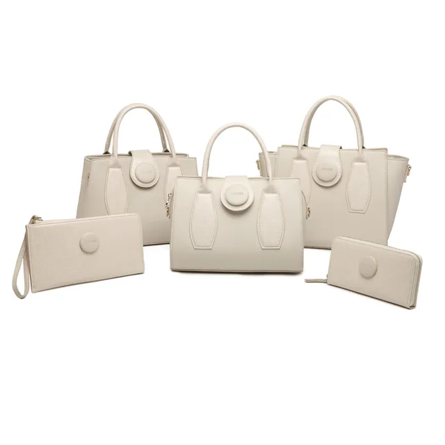 Crocodile pattern multi-tote bag with shoulder strap simple atmosphere single pull purse handbag