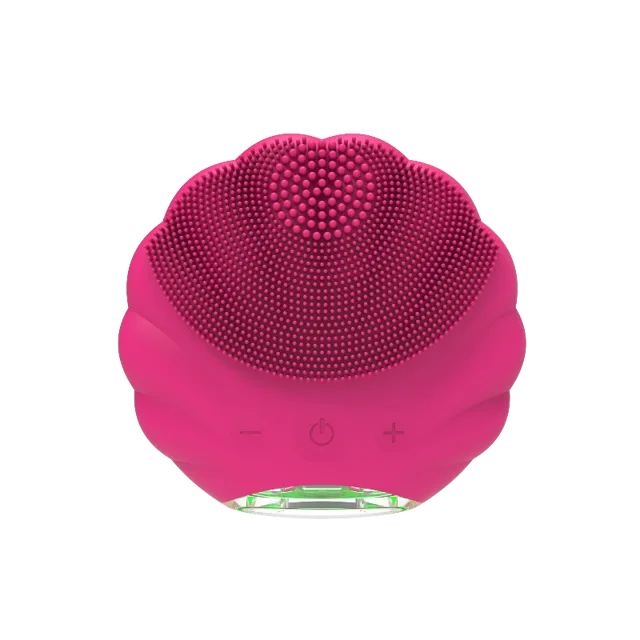 Shell-shaped silicone cleansing brush