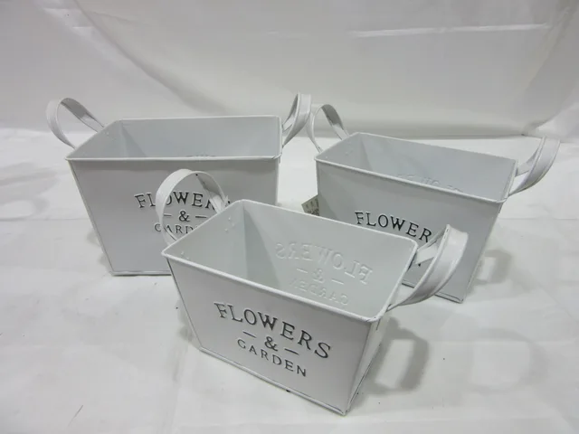 Meatl basket Custom-made wholesale wicker gift packaging handmade storage Christmas Flower bucket