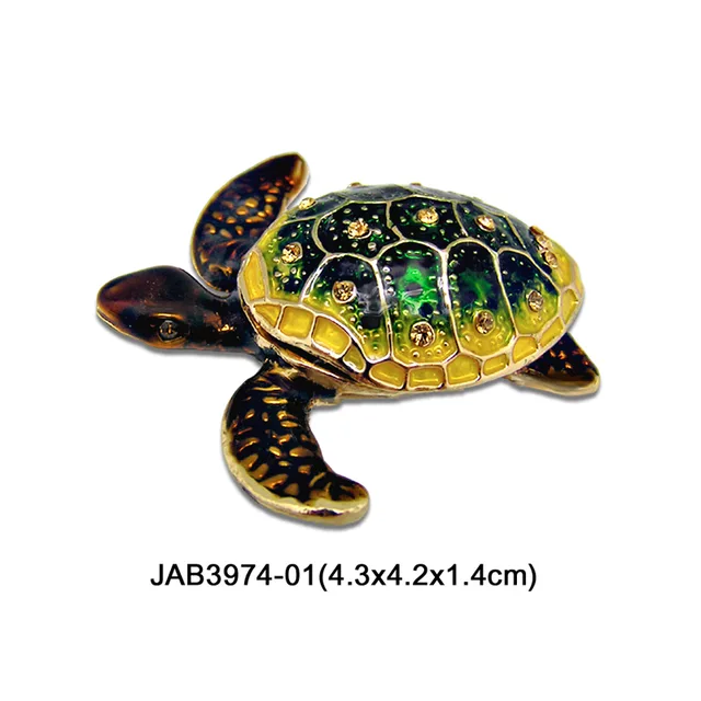 Pewter trinket box-sea turtle