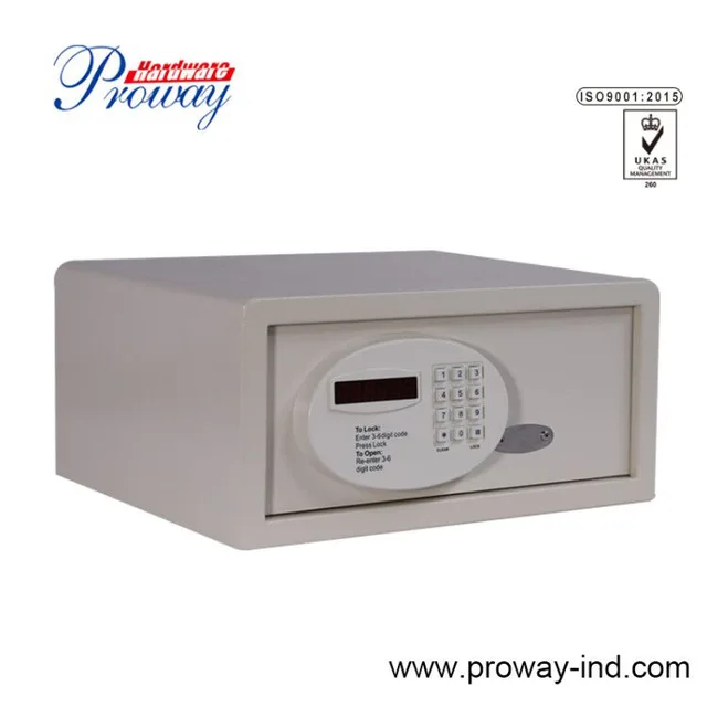 Digital hotel safe with LCD display