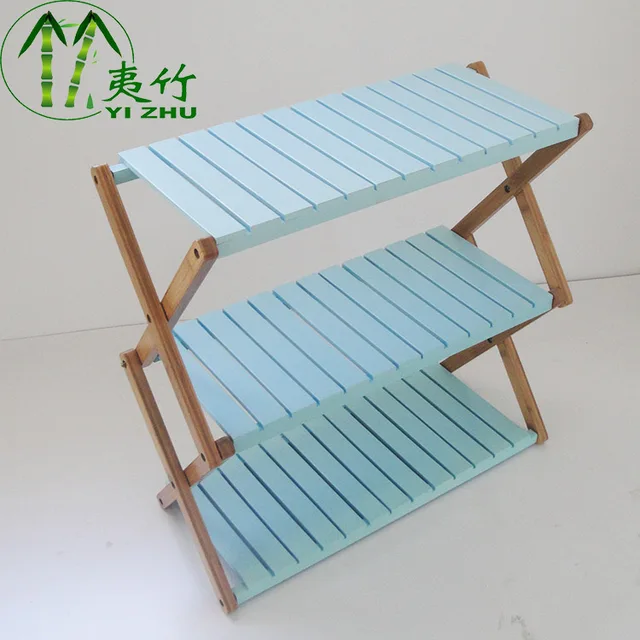 3 layers Bamboo +MDF Shoe Rack