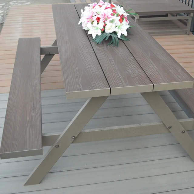 Aluminium Co-extuded Composite Picnic Table