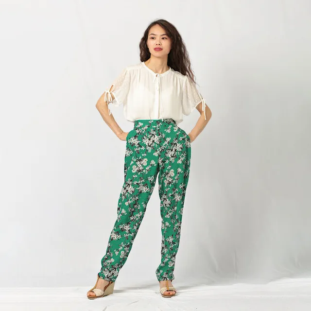 Ladies woven pants