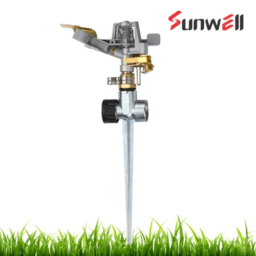Metal Impulse Sprinkler With Zinc Spike