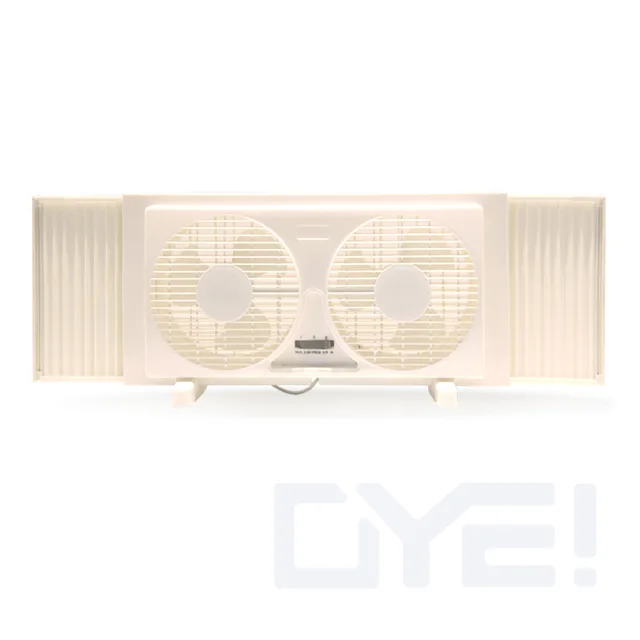 9 inch double Window Fan with scalable curtain/support adding filter/double bidirectional air flow
