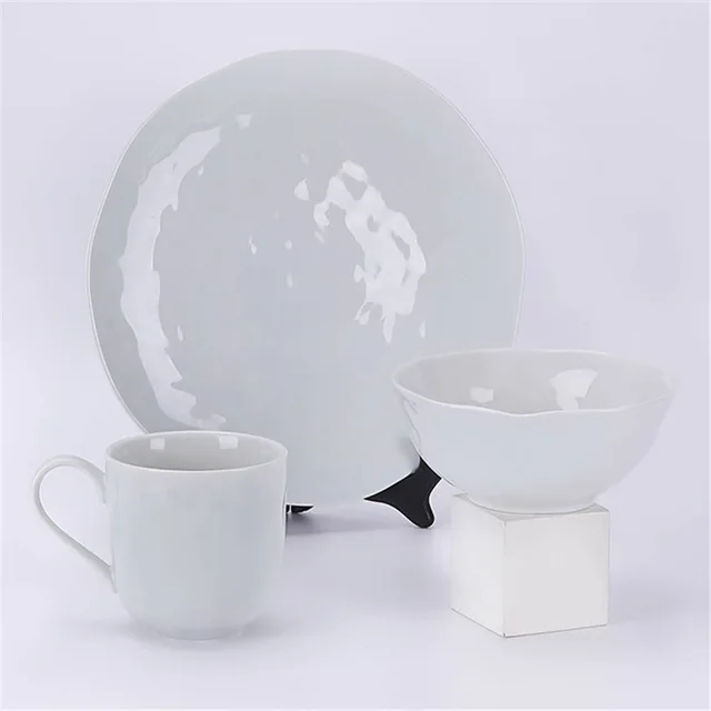 Porcelain Tableware dinner set porcelain ware plate bowl mug teaset coffee set 3pcs tableware