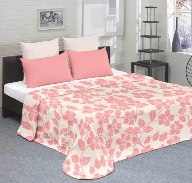 Microfiber flannel blanket