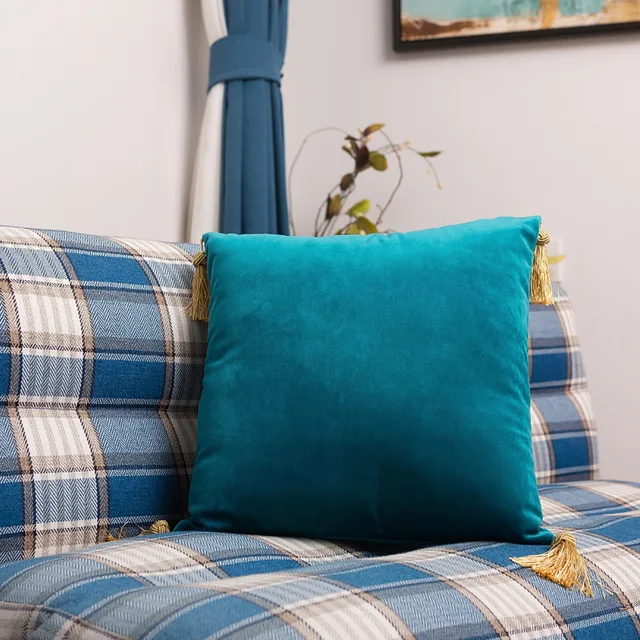 Cushion with tassels