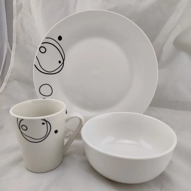 12 PCS Dinnerware Set Partial Decal