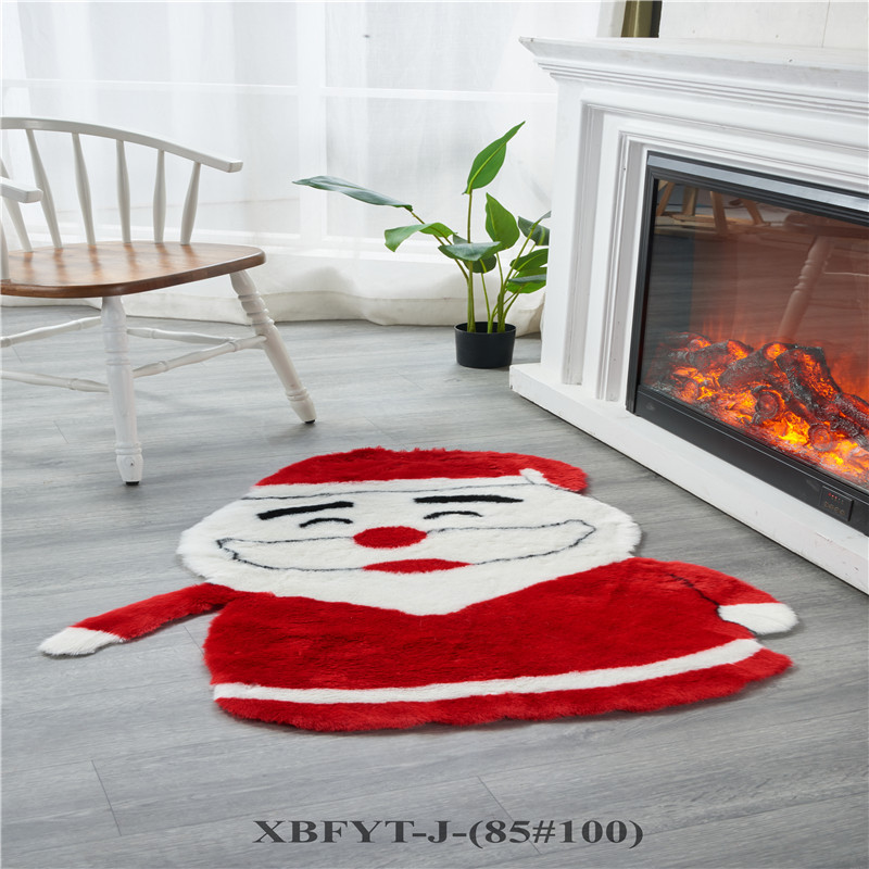 Shaggy fake fur decorative rug
