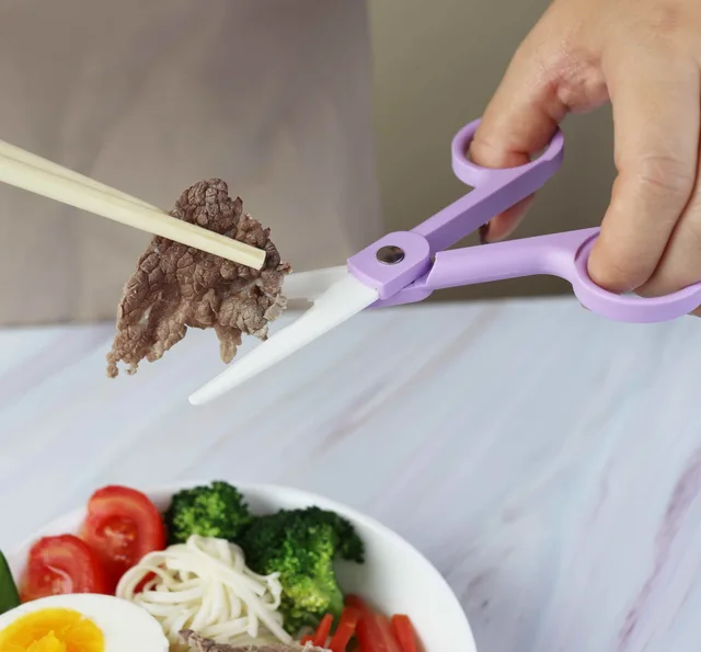 Ceramic scissors, Baby food scissors, Safety children scissors, ceramic blade