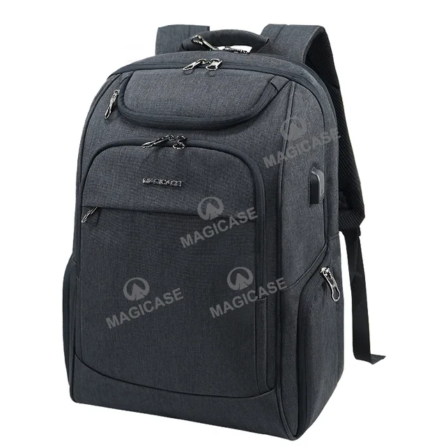 MAGICASE Ultra Light Laptop Backpack 15.6 Inch Computer Backpack Stylish College Backpack Water-repellent Laptop Bag Day pack with USB charging PORT for Work/Travel School/Business/Men/Women