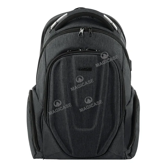 MGE Travel Laptop Backpack Hard shelled 17.3inch Computer backpack Stylish Water-repellent Laptop backpack with RFID Pockets USB Charging PORT for Work/ Business/ College/ Men/ Women