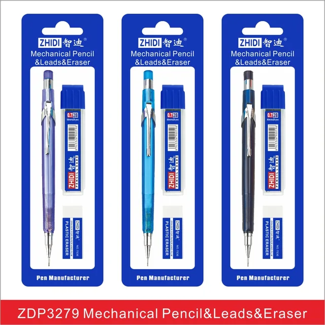 Mechanical Pencil+lead+eraser