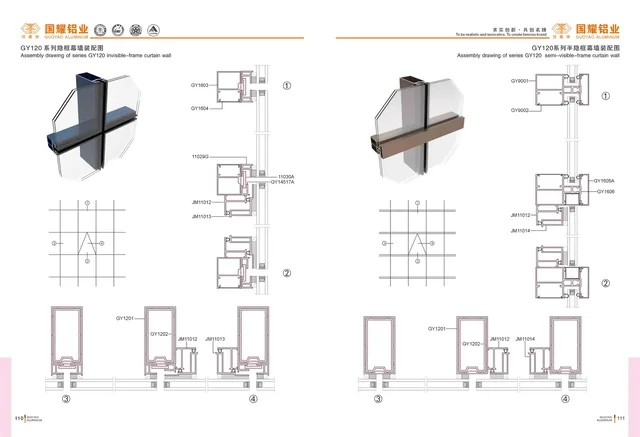00Thermal break casement window series