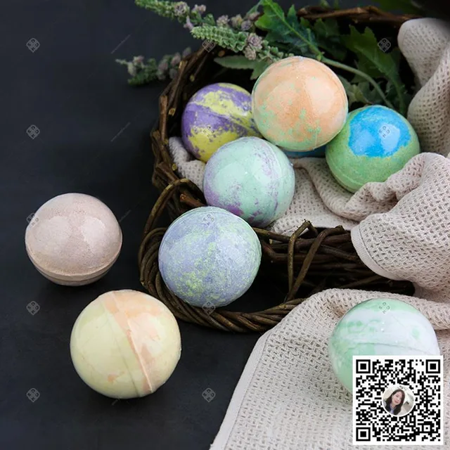 ! 0 100G OEM Colorful Bubble Butter Bath Fizzer Bar Scented CBD Sea Salt Bath Bomb Ball