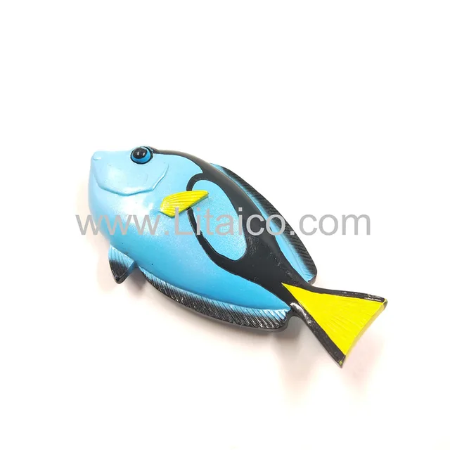 3D marine fish resin refrigerator magnet