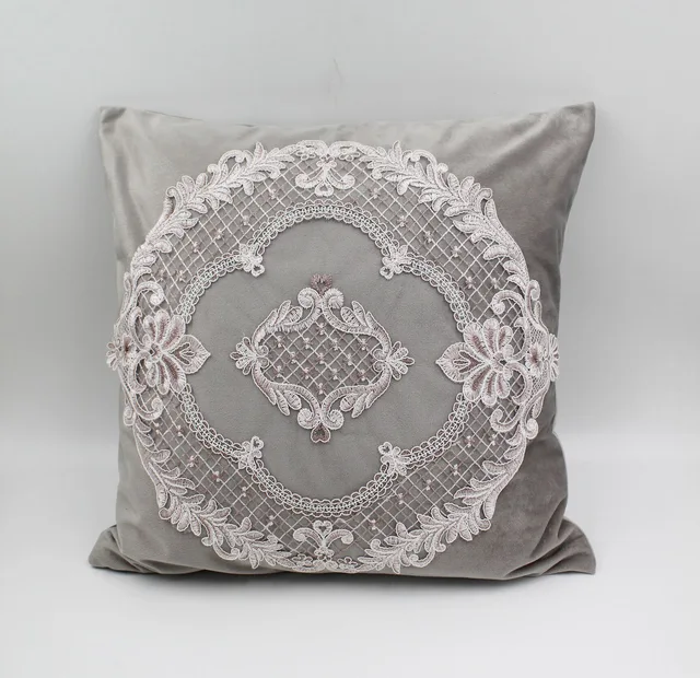 Embroidery cushion cover