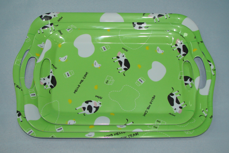 Melamine Tray With Handle