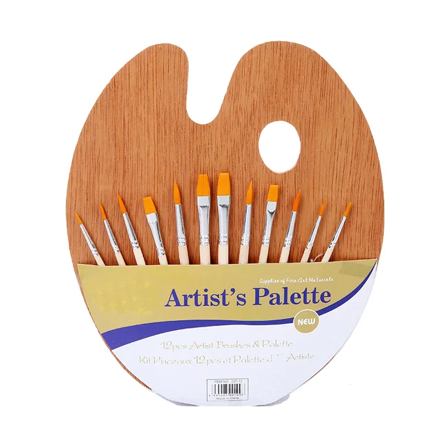 Artist painting brushes