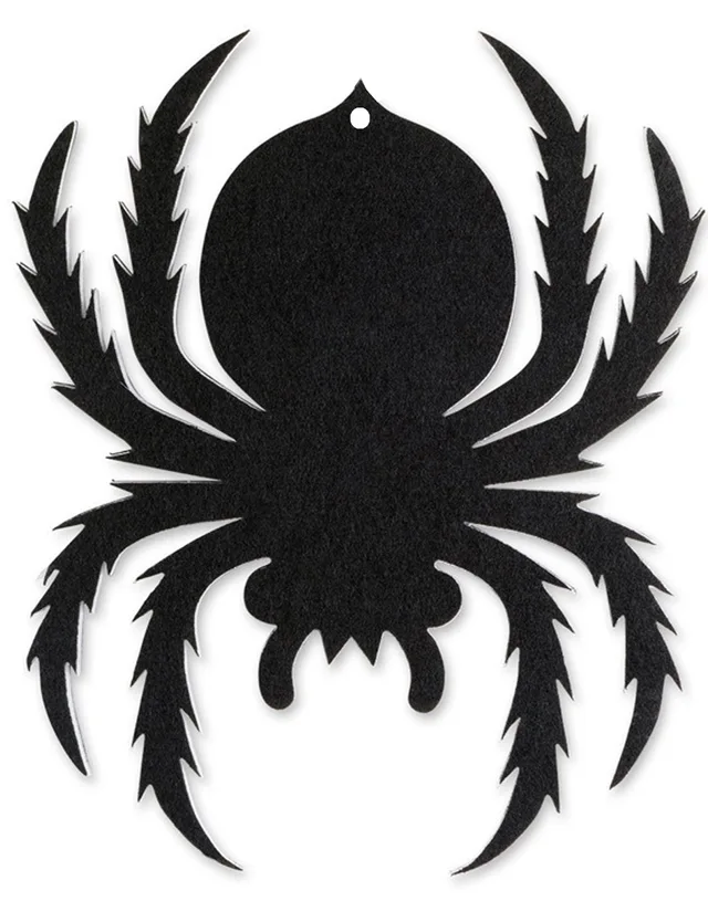 Felt halloween spider hanging