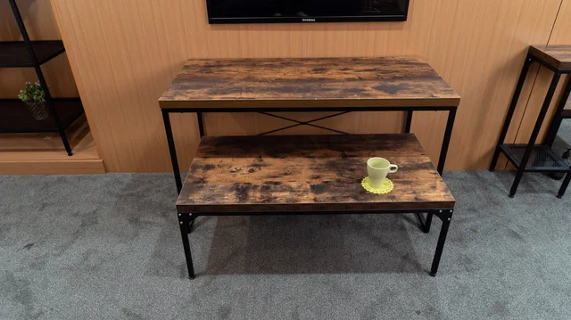 Furniture of steel and wood
