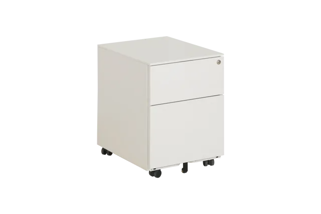 2 Drawer Mobile Pedestal with flush front