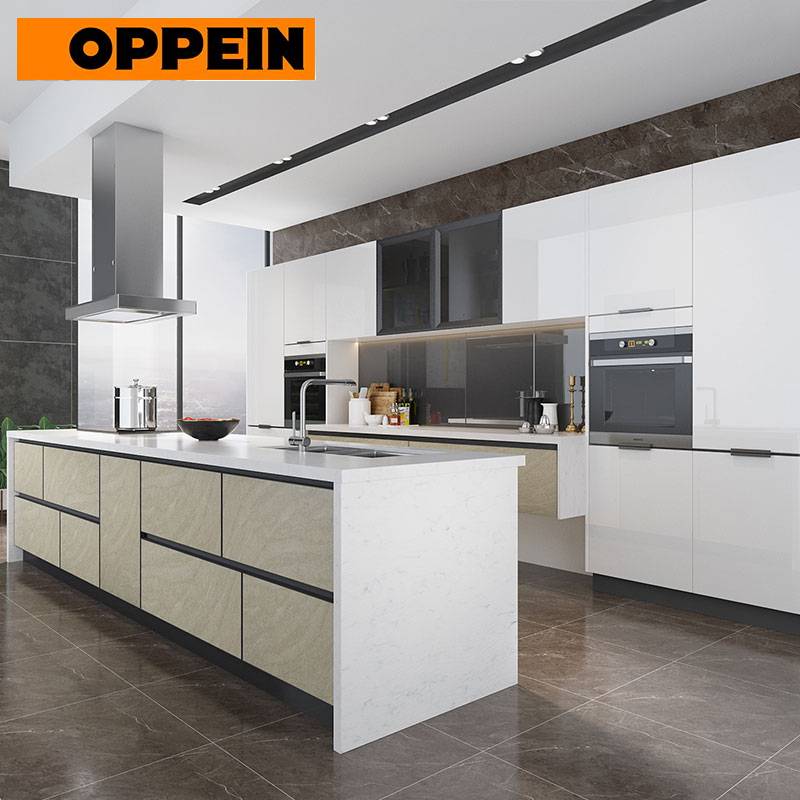 Lacquer kitchen cabinet，kitchen cabinet